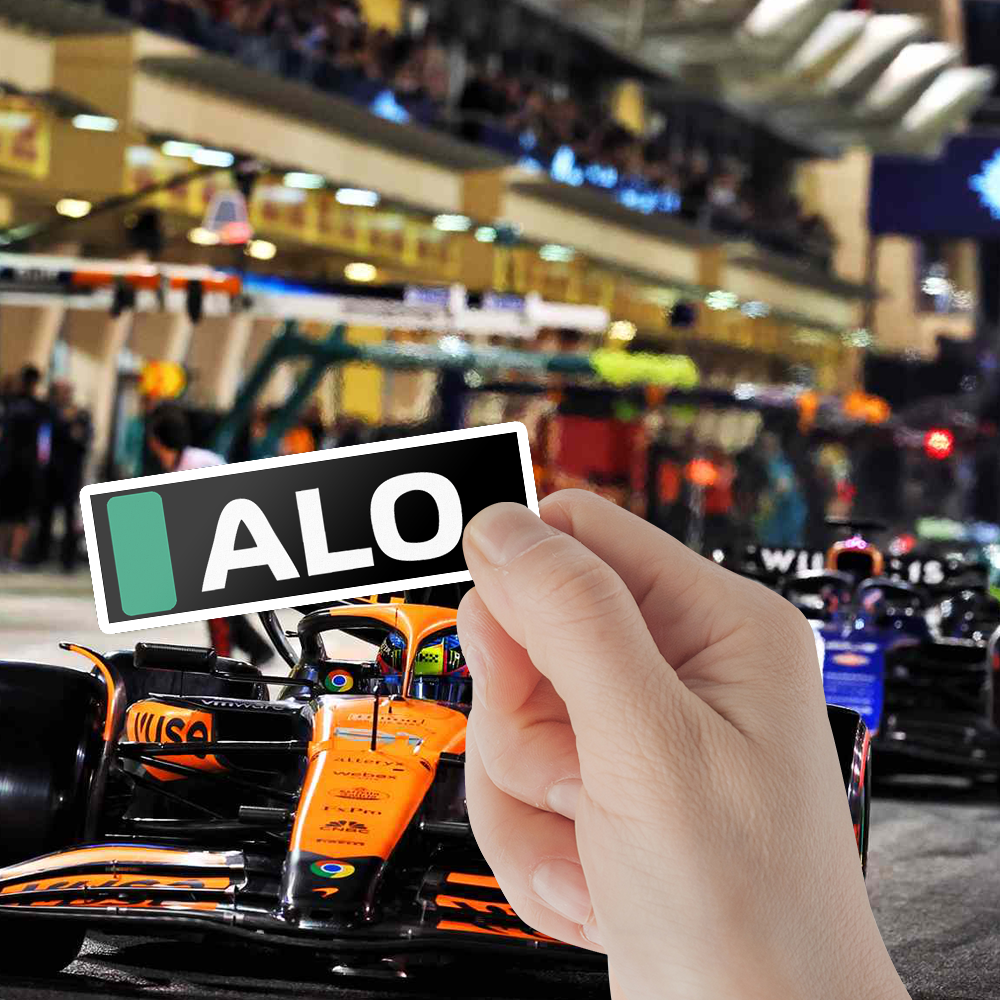 F1 Driver Tag Aston Martin Fernando Alonso