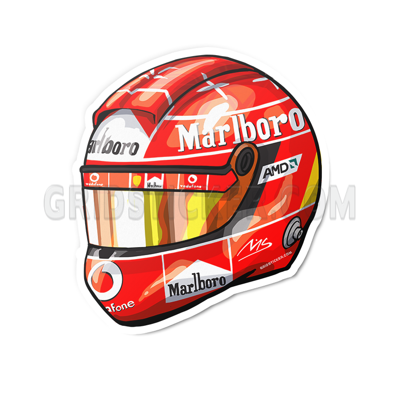 Michael Schumacher 2004 Legend Helmet – Grid Sticker