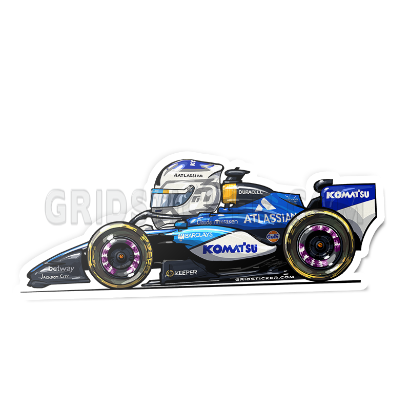 F1 Full Grid Side Profile Sticker Bundle