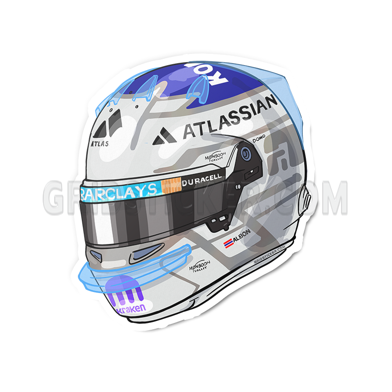 Alexander Albon 23 Williams Helmet