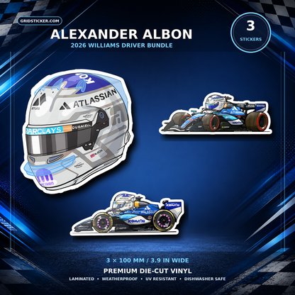 Alexander Albon 23 Williams Bundle 3