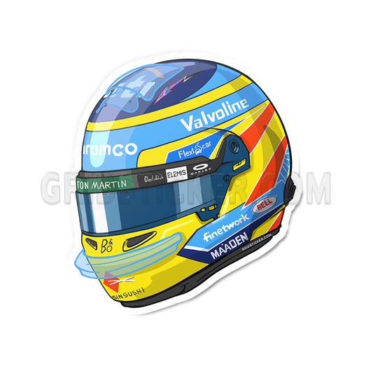 Fernando Alonso 14 Aston Martin Helmet