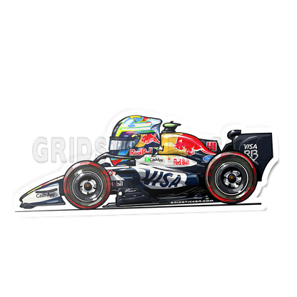 F1 Full Grid Side Profile Sticker Bundle