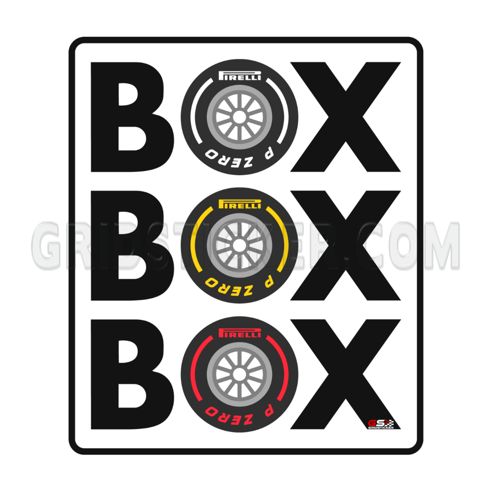 BOX BOX BOX F1 Bumper