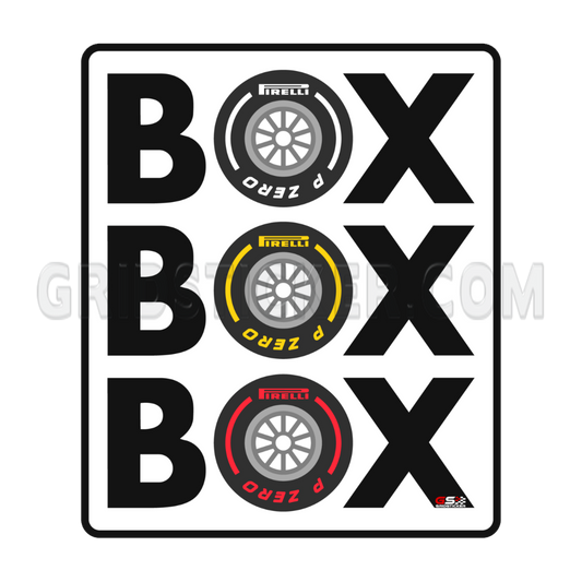 BOX BOX BOX F1 Bumper