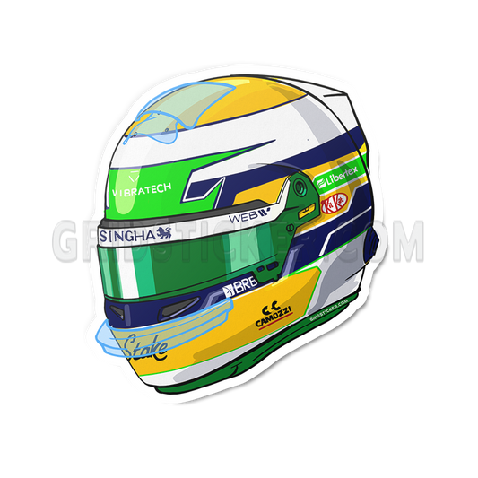 Gabriel Bortoleto 5 Stake Kick Sauber Helmet
