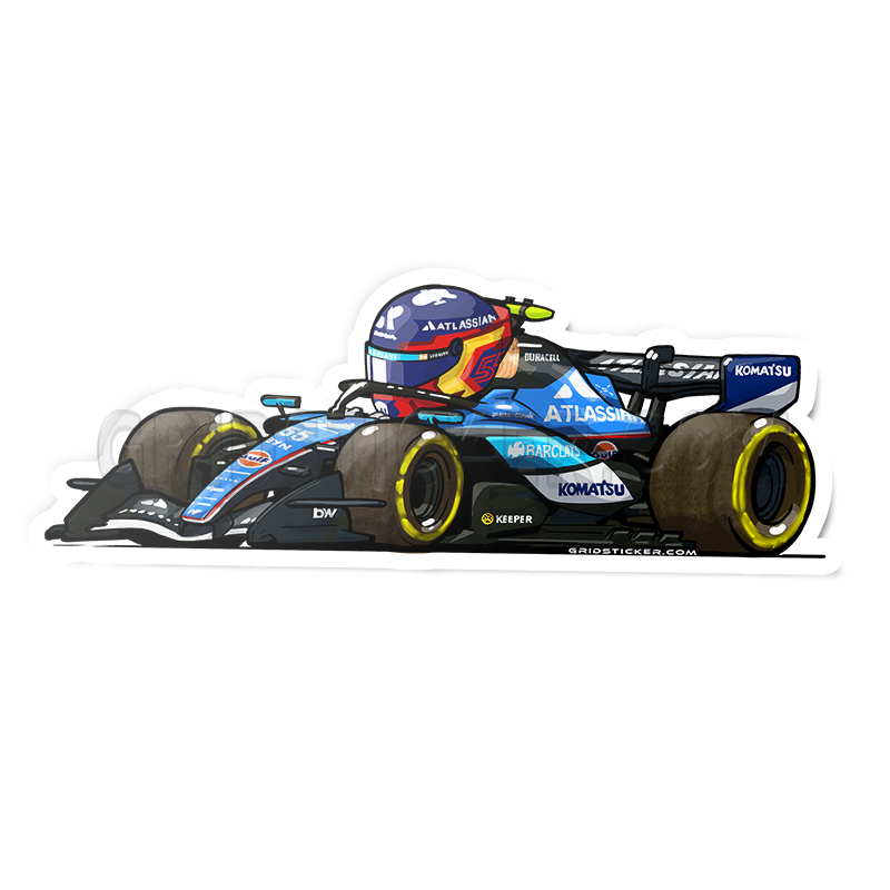 F1 Full Grid 3/4 Profile Sticker Bundle