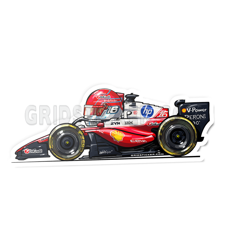 F1 Full Grid Side Profile Sticker Bundle