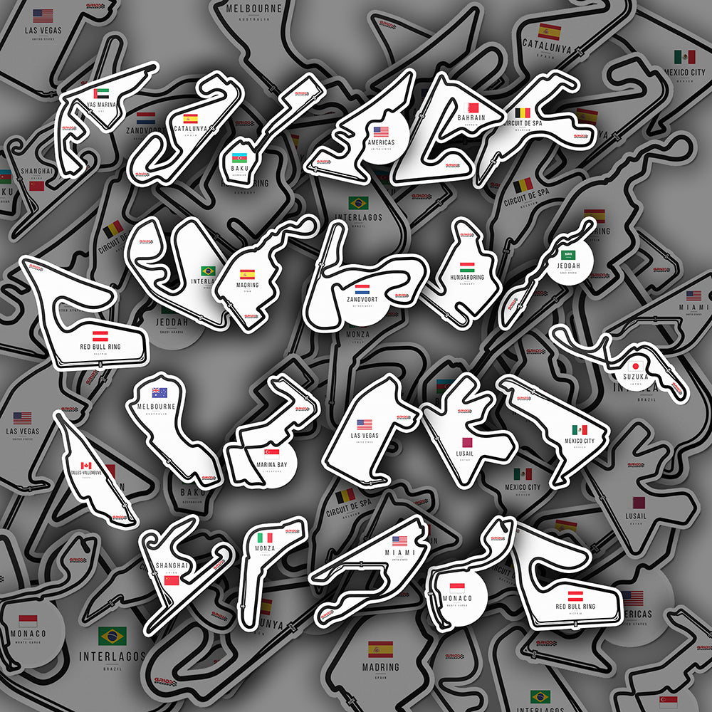 F1 Circuit Sticker Bundle