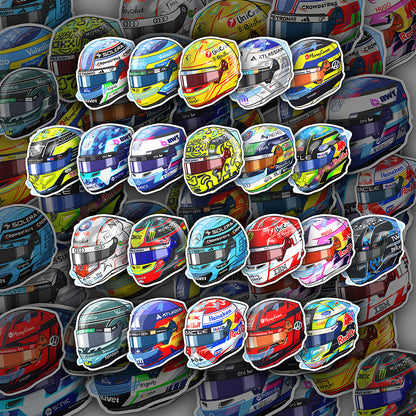 F1 Helmet Sticker Bundle