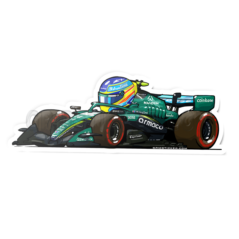 F1 Full Grid 3/4 Profile Sticker Bundle