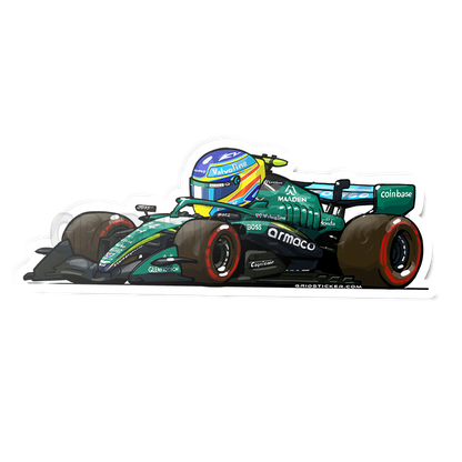 F1 Full Grid 3/4 Profile Sticker Bundle