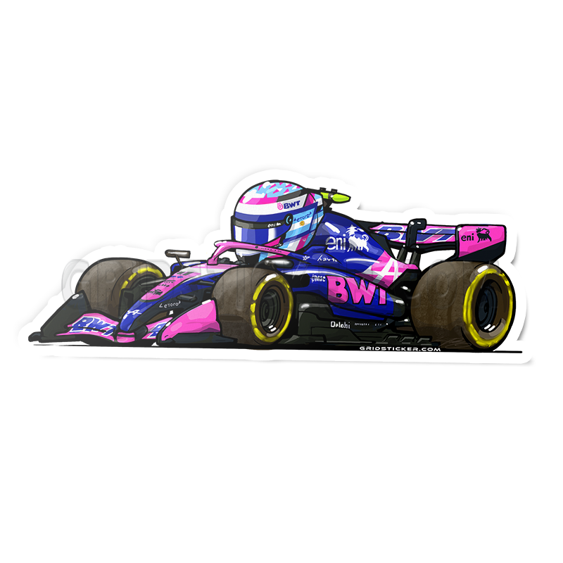 F1 Full Grid 3/4 Profile Sticker Bundle