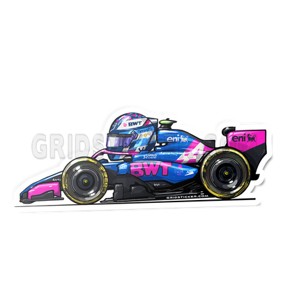 F1 Full Grid Side Profile Sticker Bundle