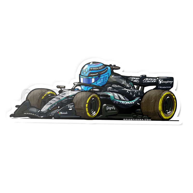 F1 Full Grid 3/4 Profile Sticker Bundle