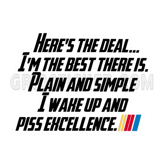 Here's The Deal NASCAR Bumper