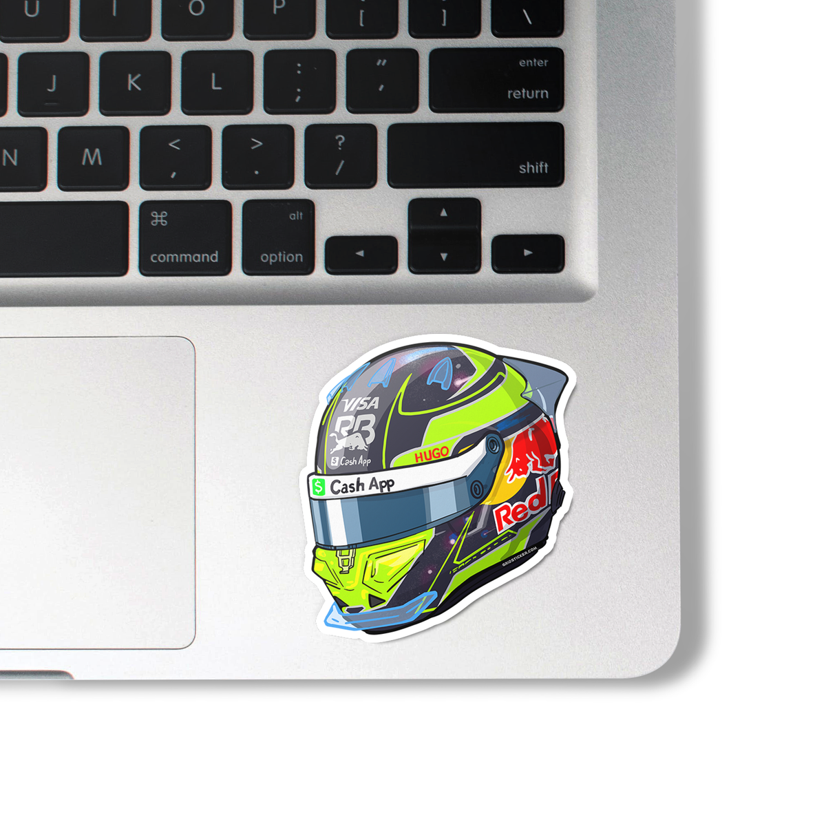 Isack Hadjar 6 Racing Bulls Helmet – Grid Sticker