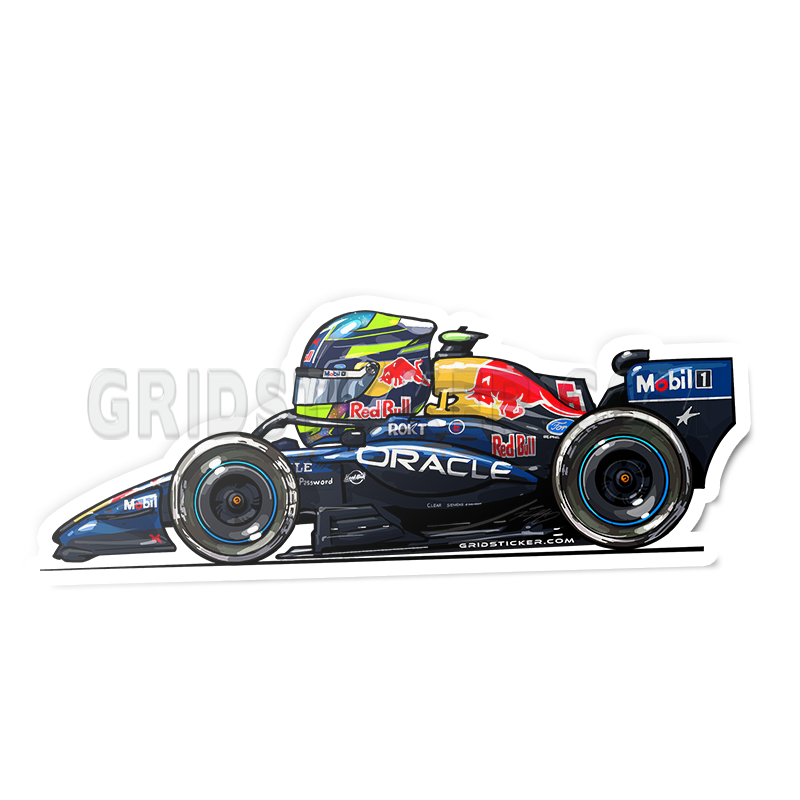 F1 Full Grid Side Profile Sticker Bundle