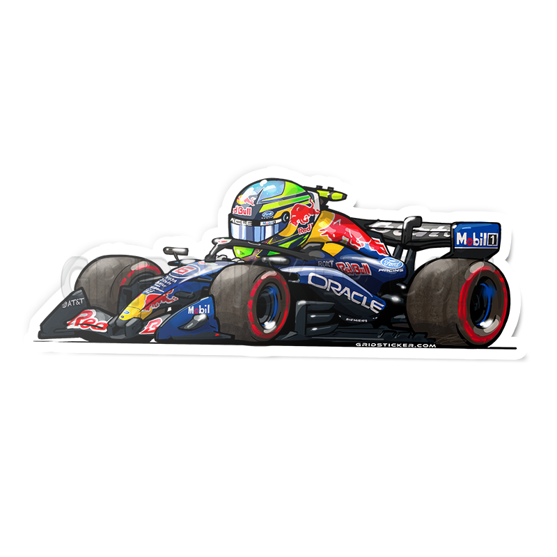 F1 Full Grid 3/4 Profile Sticker Bundle