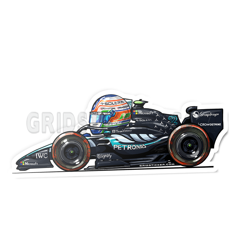 F1 Full Grid Side Profile Sticker Bundle