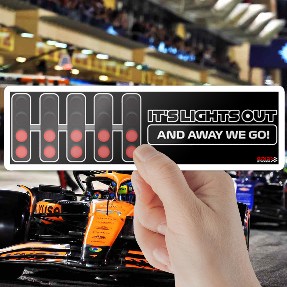 IT'S LIGHTS OUT F1 Bumper