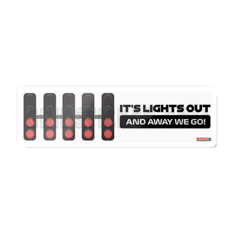 IT'S LIGHTS OUT F1 Bumper