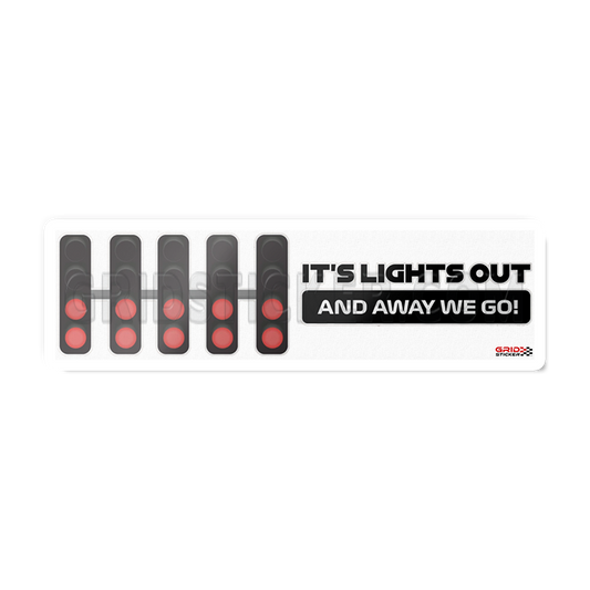 IT'S LIGHTS OUT F1 Bumper