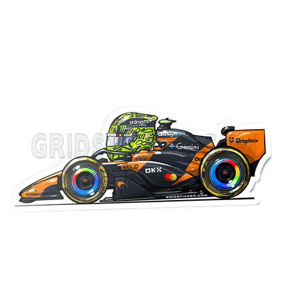 F1 Full Grid Side Profile Sticker Bundle
