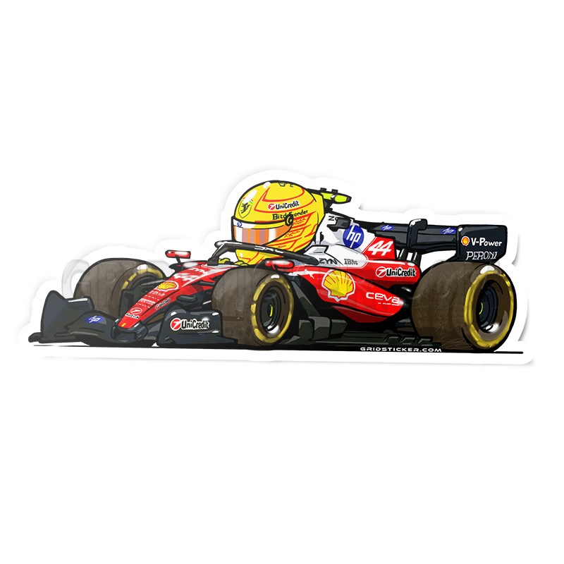 F1 Full Grid 3/4 Profile Sticker Bundle