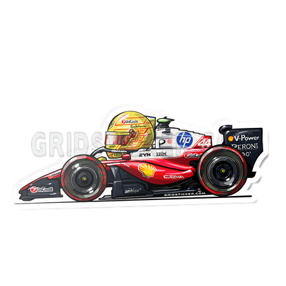 F1 Full Grid Side Profile Sticker Bundle