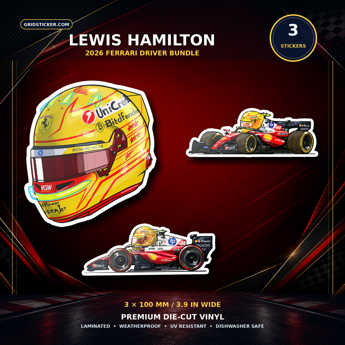 Lewis Hamilton 44 Ferrari Bundle 3