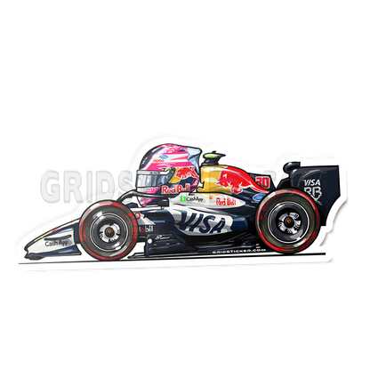 F1 Full Grid Side Profile Sticker Bundle