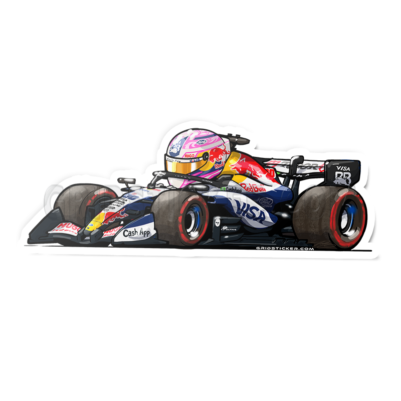 F1 Full Grid 3/4 Profile Sticker Bundle