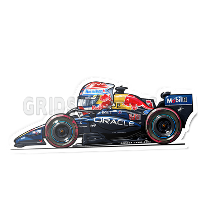 F1 Full Grid Side Profile Sticker Bundle