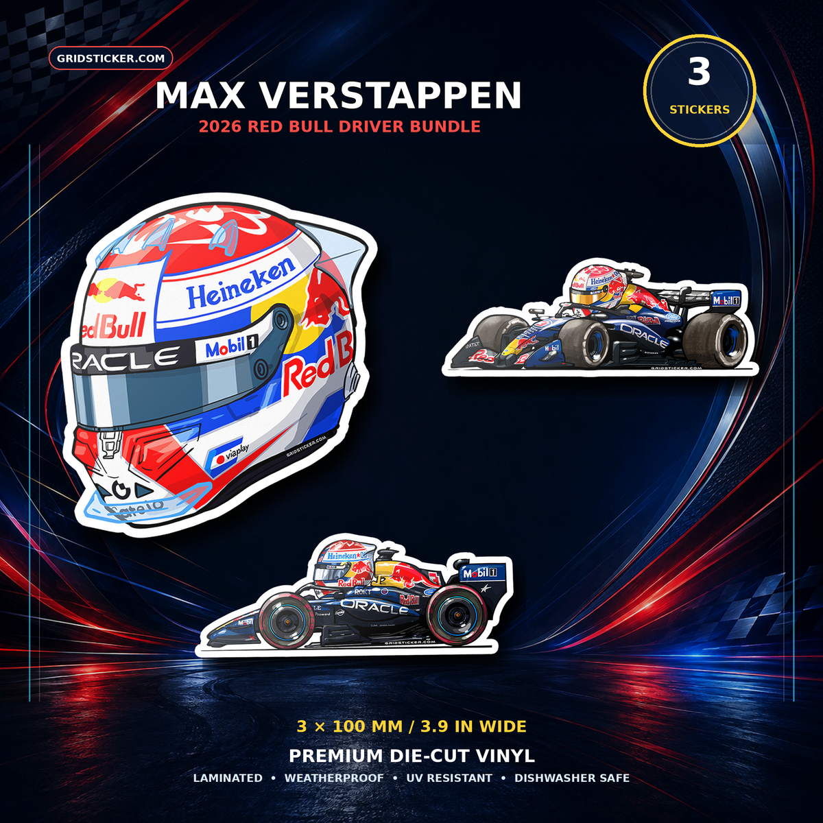 Max Verstappen 1 Red Bull Racing Bundle 3