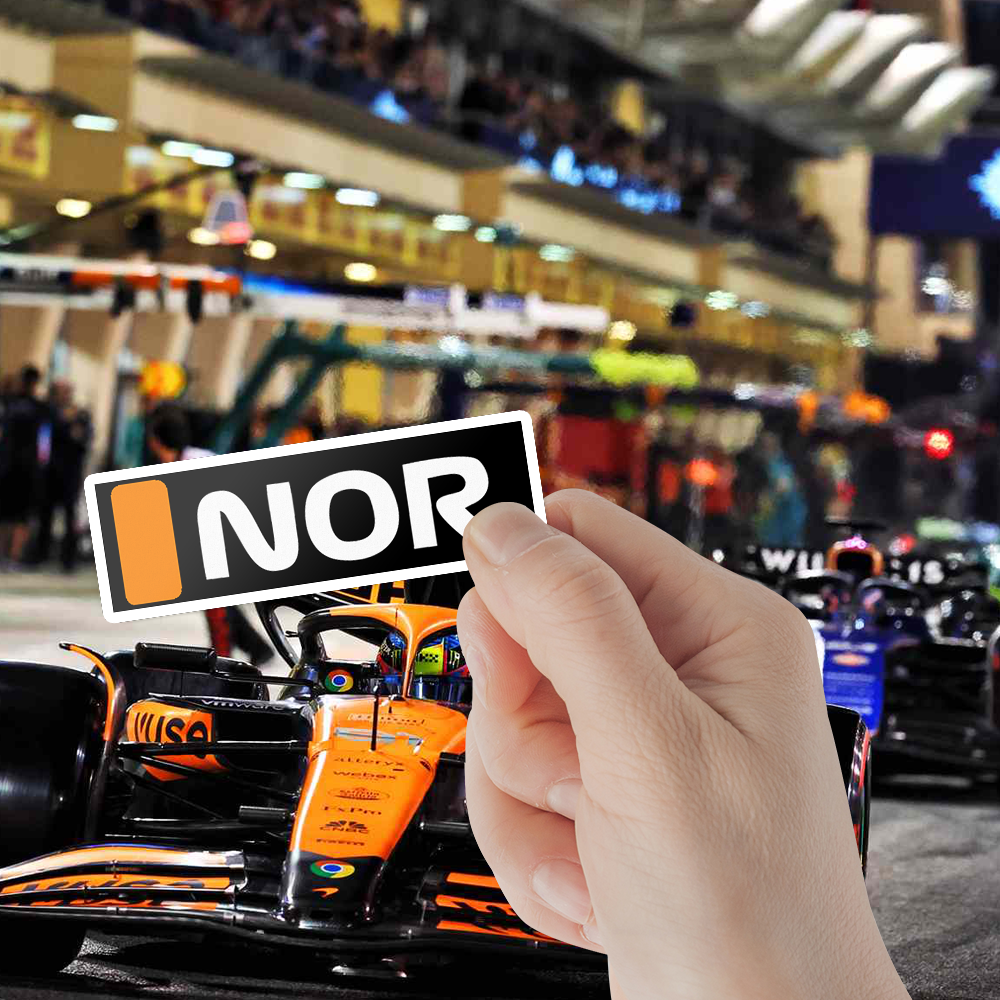 Lando Racing Driver Sign F1 Driver Tag McLaren Lando Norris – Grid Sticker