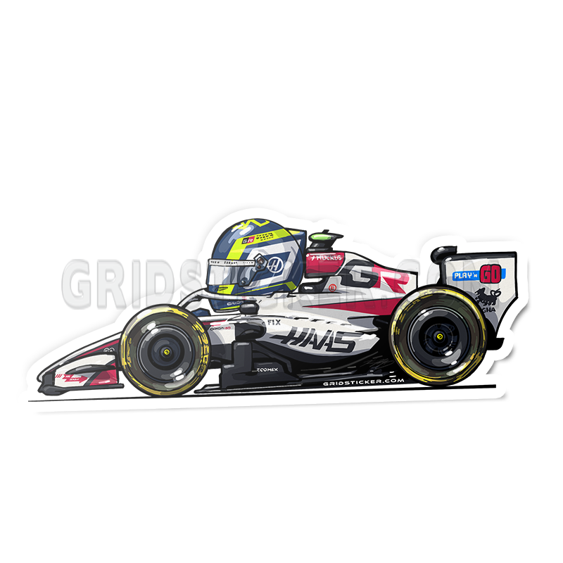 F1 Full Grid Side Profile Sticker Bundle