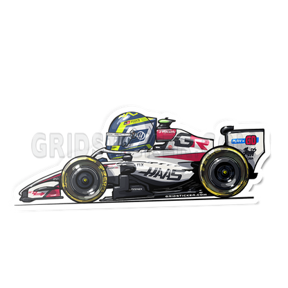 F1 Full Grid Side Profile Sticker Bundle