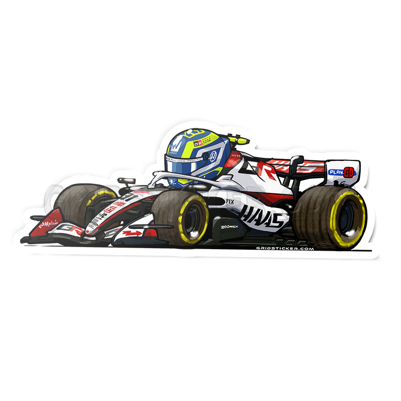 F1 Full Grid 3/4 Profile Sticker Bundle