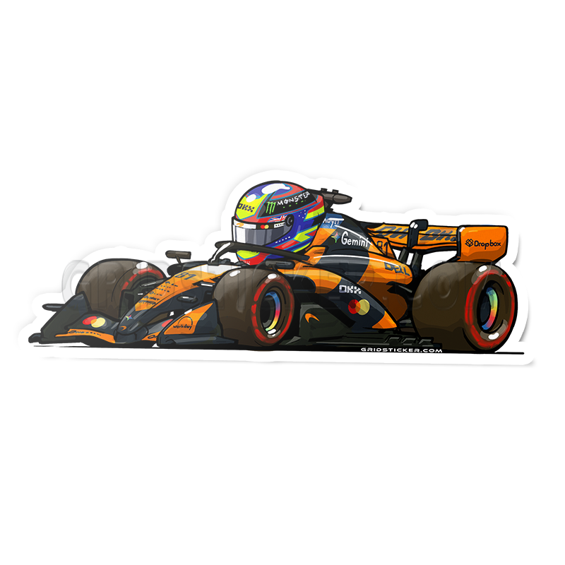 F1 Full Grid 3/4 Profile Sticker Bundle