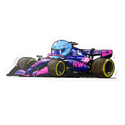 F1 Full Grid 3/4 Profile Sticker Bundle