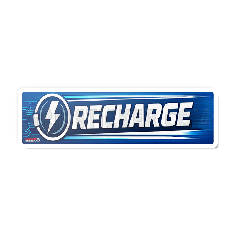 RECHARGE F1 Bumper – Grid Sticker
