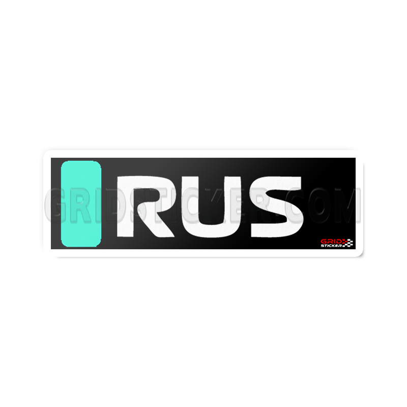 George Russell Driver Tag F1 Driver Tag Mercedes George Russell – Grid Sticker