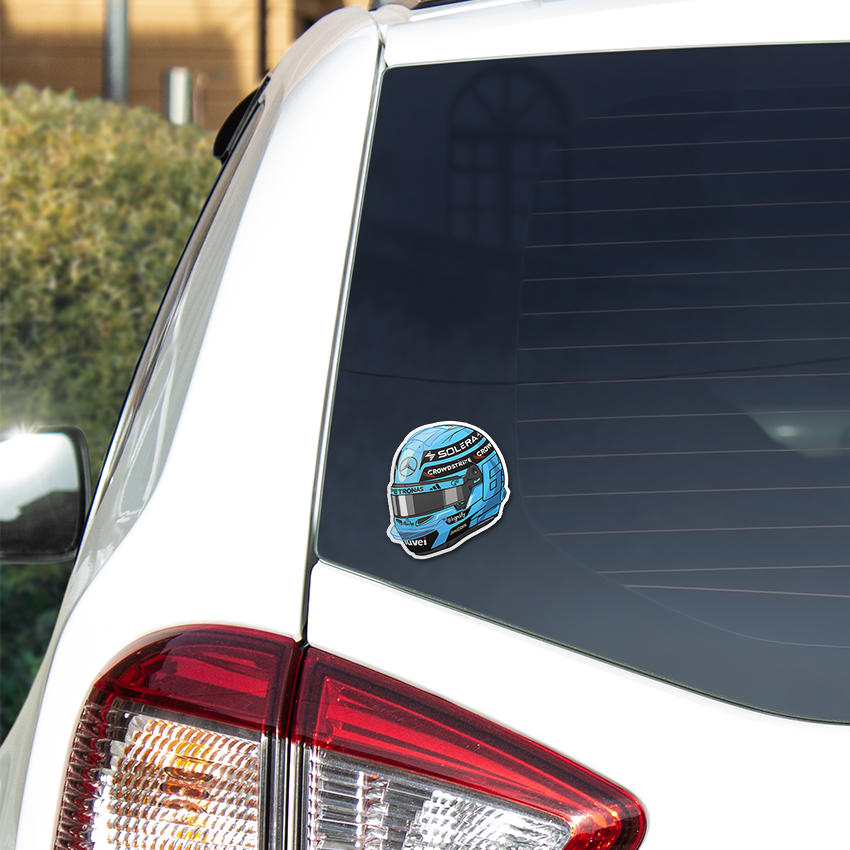George Russell 63 Mercedes Helmet – Grid Sticker