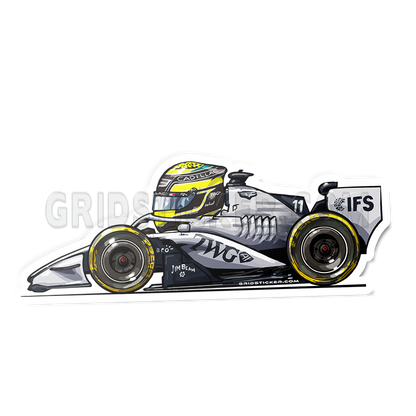 F1 Full Grid Side Profile Sticker Bundle