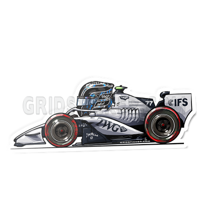 F1 Full Grid Side Profile Sticker Bundle