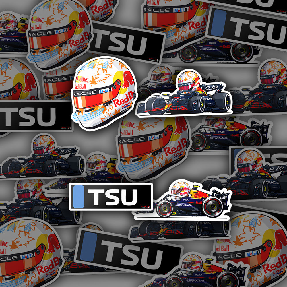 Yuki Tsunoda 22 Red Bull Racing Bundle 4